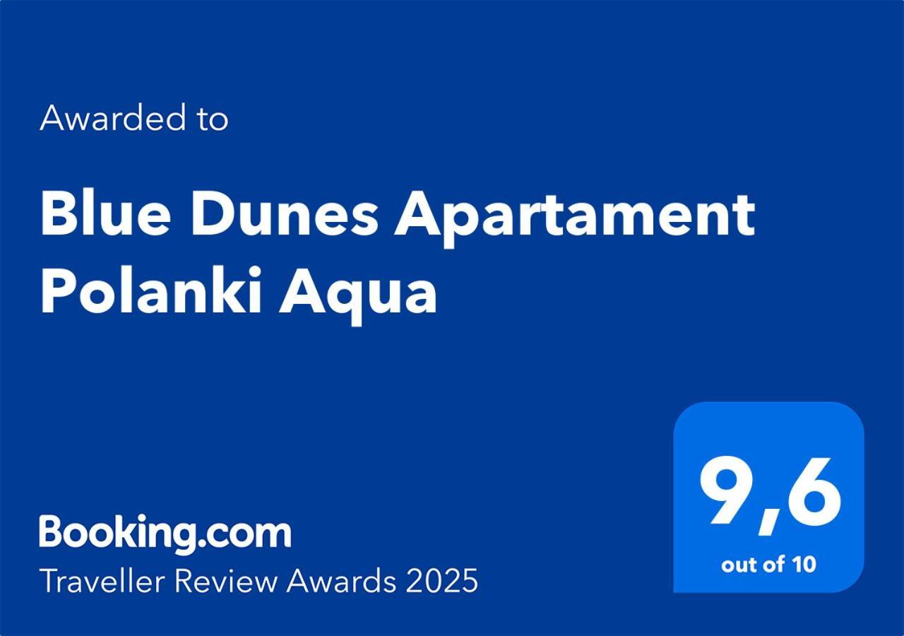 Blue Dunes Apartament Polanki Aqua Kolberg Exterior foto